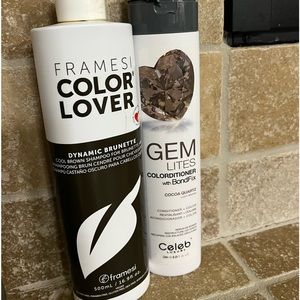Framesi shampoo dramatic brunette   Gem conditioner cocoa quartz